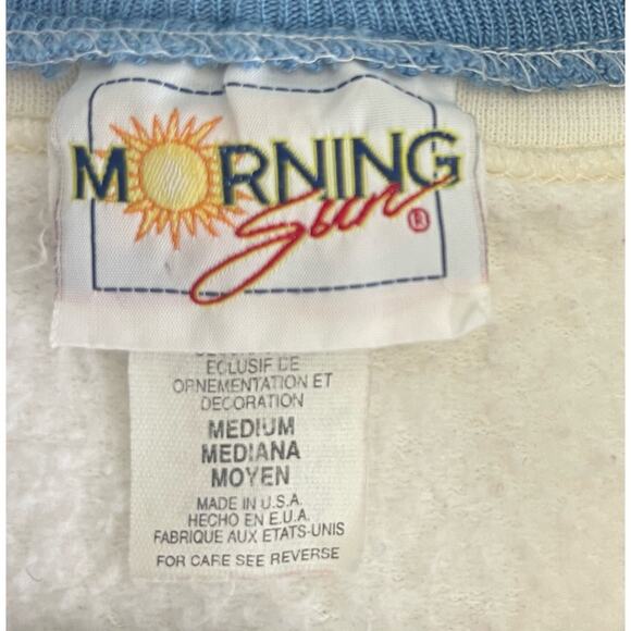 Vintage Morning Sun USA Kitten Playing Zipper Cardigan Size Medium (READ) - Picture 5 of 9